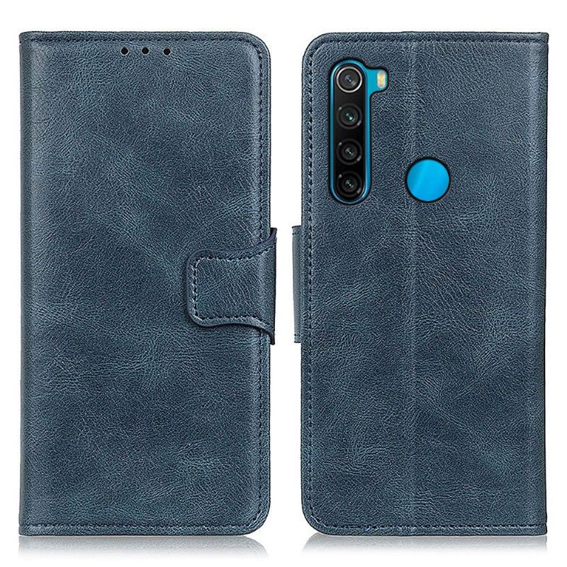 Cover voor Xiaomi Redmi Note 8 2021 Folio-hoesje Faux Leather Folio Stand Functie