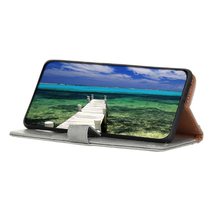 Flip Case voor Xiaomi Redmi Note 8 2021 Neushoorn Kunstleer