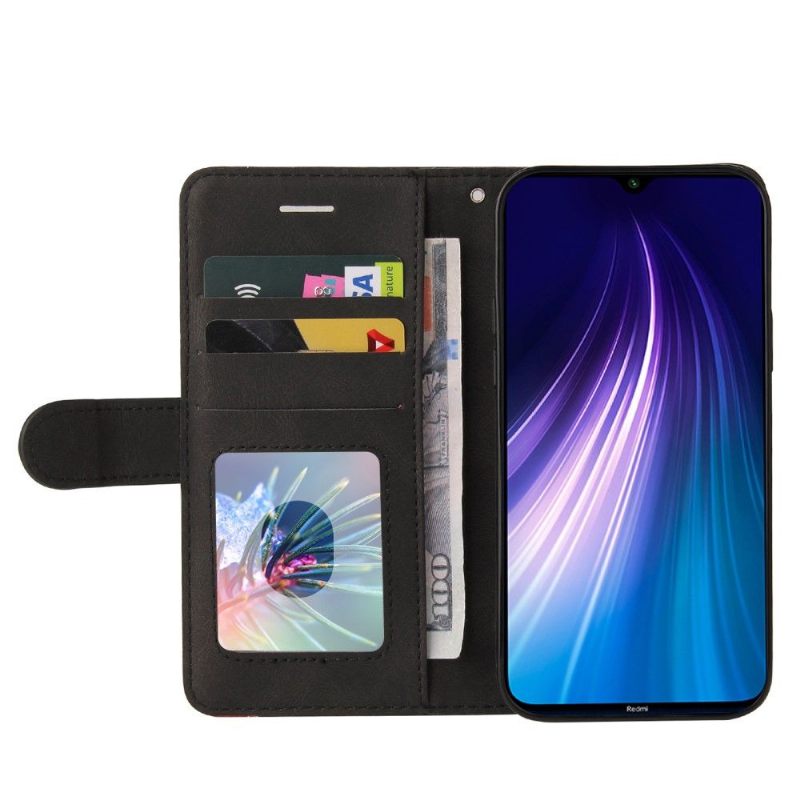 Folio-hoesje voor Xiaomi Redmi Note 8 2021 Bicolor Artistiek