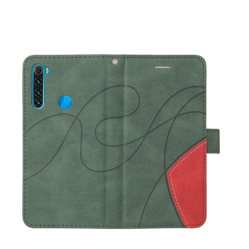 Folio-hoesje voor Xiaomi Redmi Note 8 2021 Bicolor Artistiek