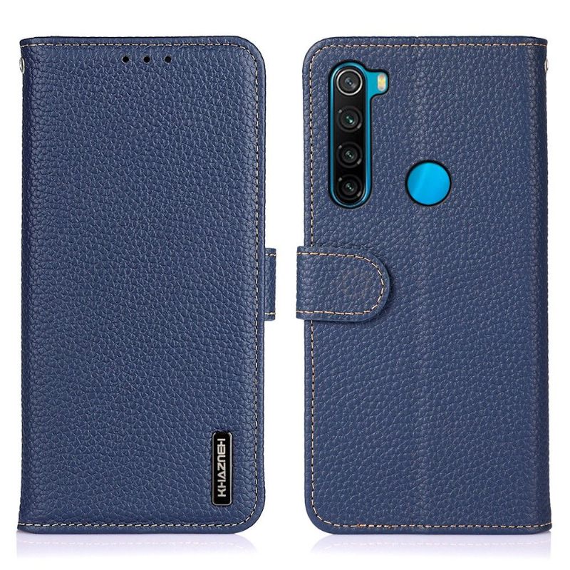 Folio-hoesje voor Xiaomi Redmi Note 8 2021 Khazneh Generfd Leer