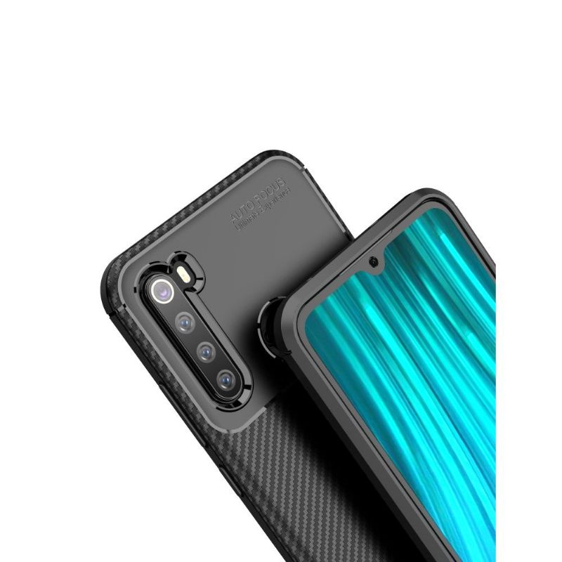 Hoesje voor Xiaomi Redmi Note 8 2021 Koolstofvezelstijl