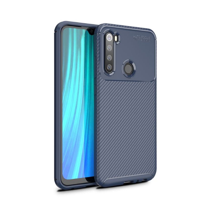 Hoesje voor Xiaomi Redmi Note 8 2021 Koolstofvezelstijl