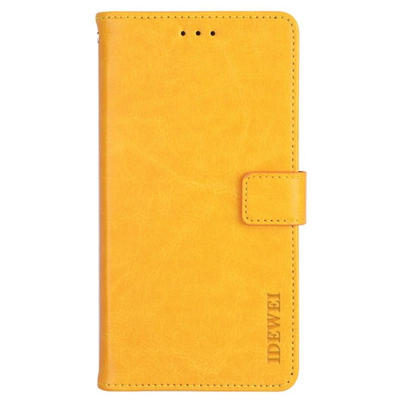 Leren Hoesje voor Xiaomi Redmi Note 8 2021 Bescherming Folio-hoesje Idewei Folio Ledereffect