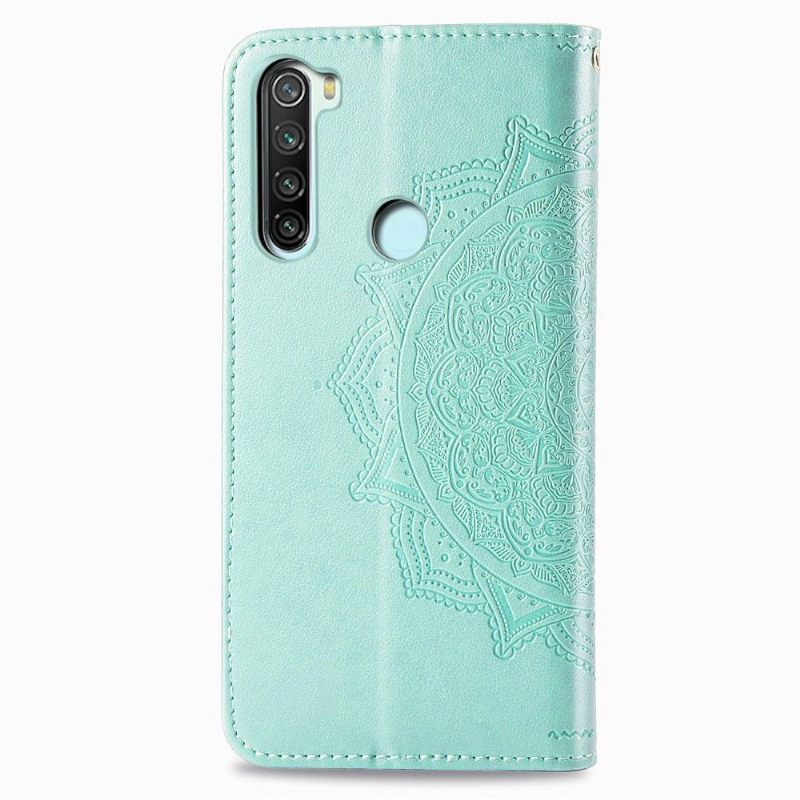 Leren Hoesje voor Xiaomi Redmi Note 8 2021 Bescherming Mandala-reliëf In Kunstleer