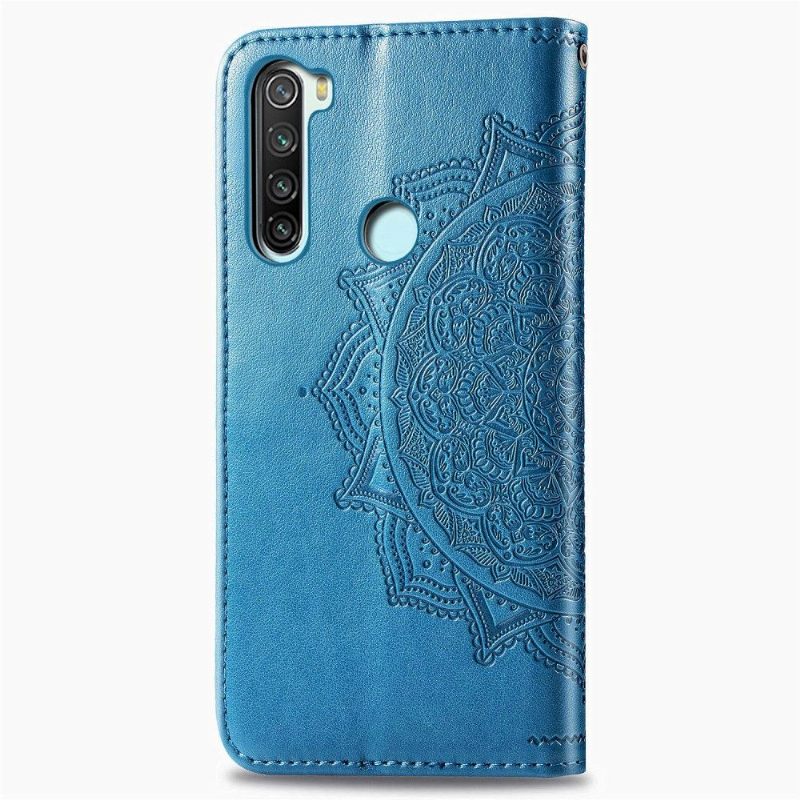 Leren Hoesje voor Xiaomi Redmi Note 8 2021 Bescherming Mandala-reliëf In Kunstleer