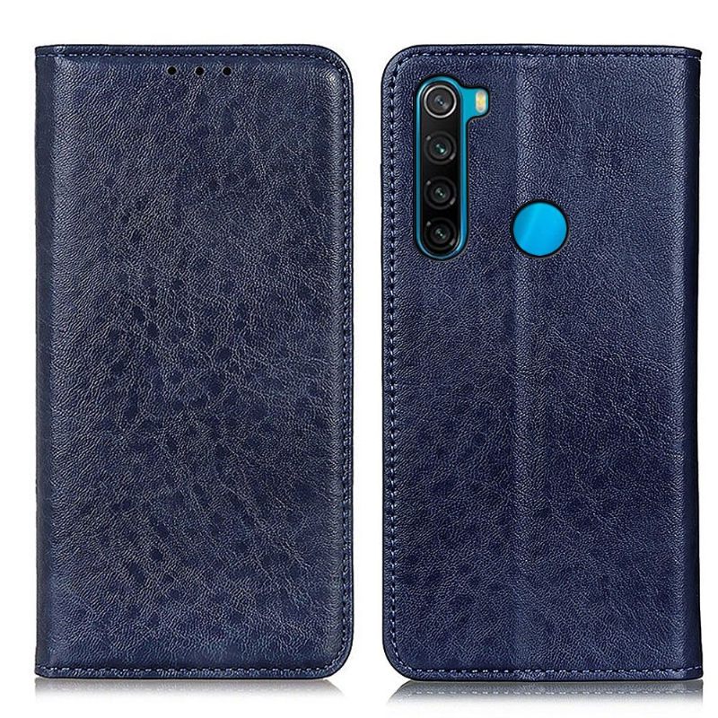 Leren Hoesje voor Xiaomi Redmi Note 8 2021 Folio-hoesje Simone Kunstleer