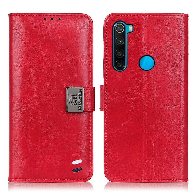 Leren Hoesje voor Xiaomi Redmi Note 8 2021 Khazneh Driekleur