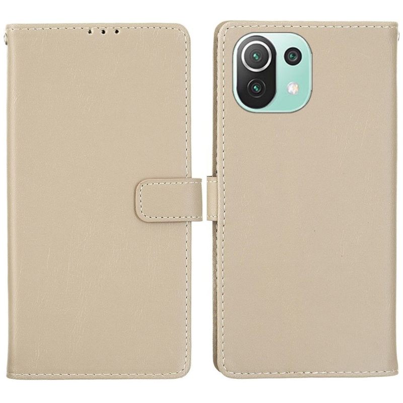 Cover voor Xiaomi Mi 11 Lite 5G NE / Mi 11 Lite / Mi 11 Lite 5G Folio-hoesje Retro Kunstleer