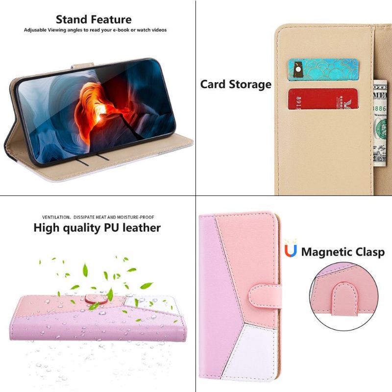 Folio-hoesje voor Xiaomi Mi 11 Lite 5G NE / Mi 11 Lite / Mi 11 Lite 5G Driekleurig Kunstleer