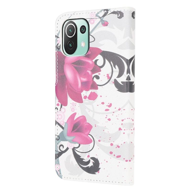 Folio-hoesje voor Xiaomi Mi 11 Lite 5G NE / Mi 11 Lite / Mi 11 Lite 5G Lotusbloemen