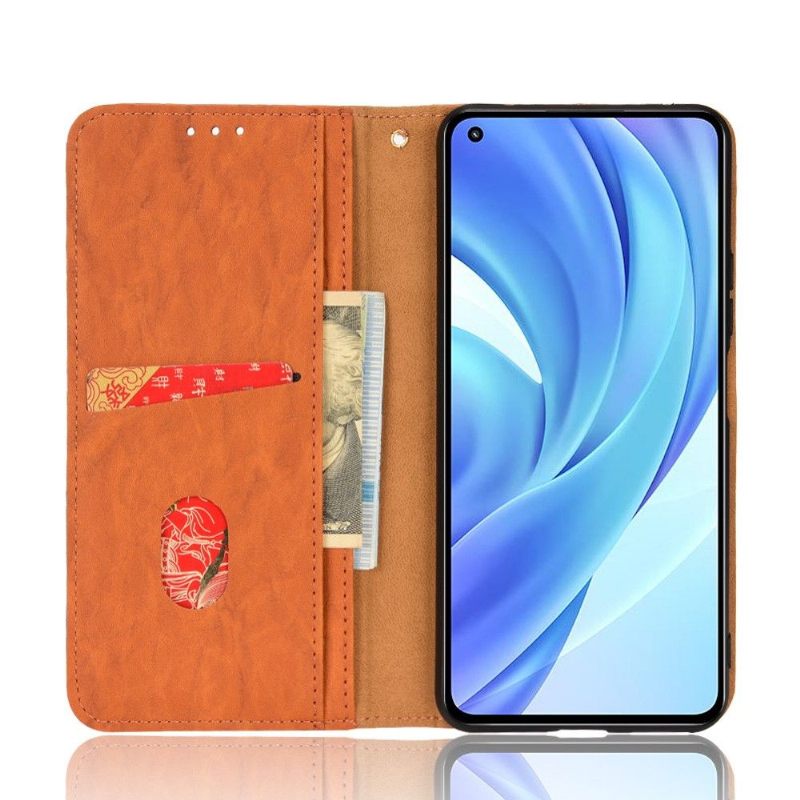 Folio-hoesje voor Xiaomi Mi 11 Lite 5G NE / Mi 11 Lite / Mi 11 Lite 5G Retro Kunstleer