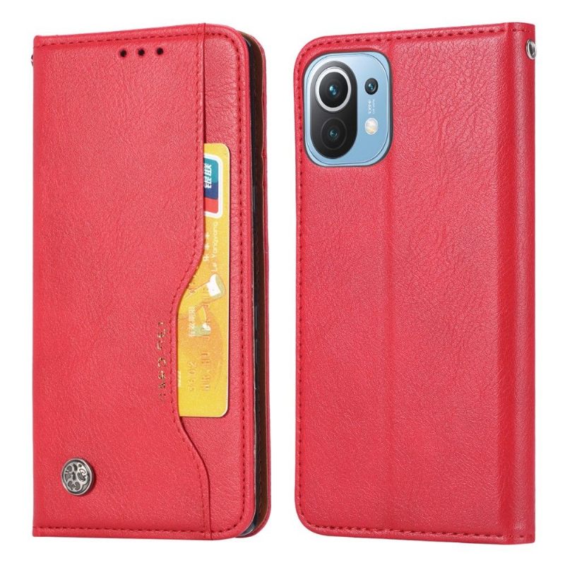 Folio-hoesje voor Xiaomi Mi 11 Lite 5G NE / Mi 11 Lite / Mi 11 Lite 5G Stand Case Leder Effect