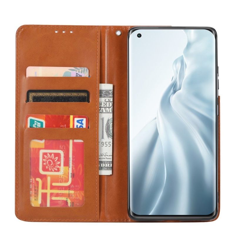Folio-hoesje voor Xiaomi Mi 11 Lite 5G NE / Mi 11 Lite / Mi 11 Lite 5G Stand Case Leder Effect