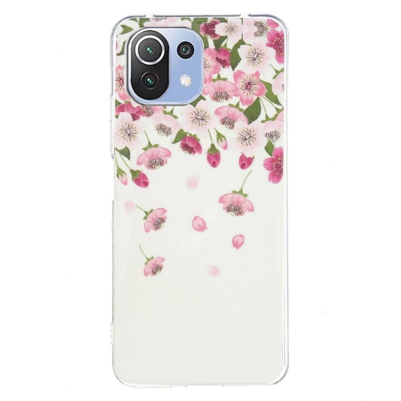 Hoesje voor Xiaomi Mi 11 Lite 5G NE / Mi 11 Lite / Mi 11 Lite 5G Fluorescerende Bloemen