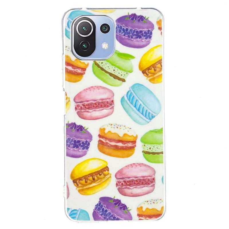 Hoesje voor Xiaomi Mi 11 Lite 5G NE / Mi 11 Lite / Mi 11 Lite 5G Fluorescerende Macarons