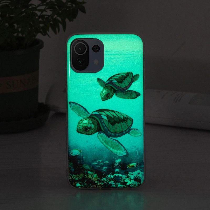 Hoesje voor Xiaomi Mi 11 Lite 5G NE / Mi 11 Lite / Mi 11 Lite 5G Fluorescerende Schildpadden