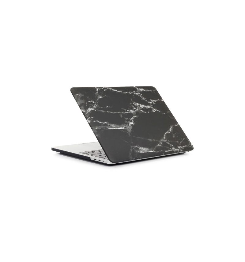 Macbook Air 13 Inch 2018 - Marmer Print Shell - Zwart / Wit