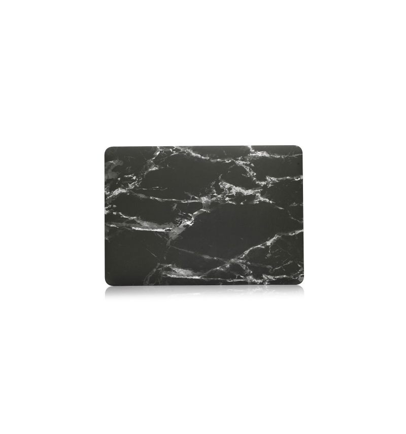 Macbook Air 13 Inch 2018 - Marmer Print Shell - Zwart / Wit