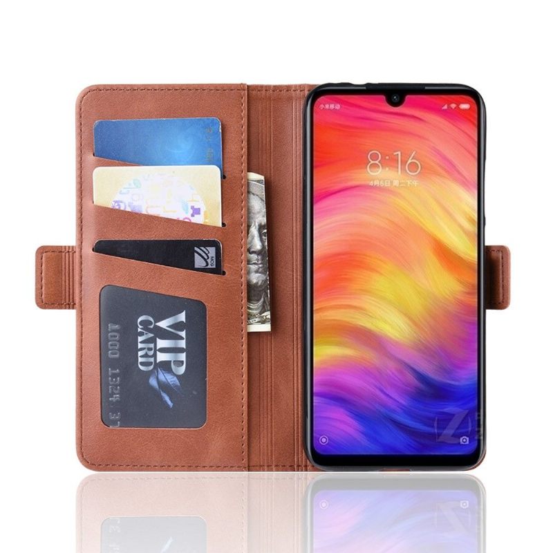 Cover voor Xiaomi Redmi Note 7 Anti-fall Portemonnee Leren Mat Lederen Hoes