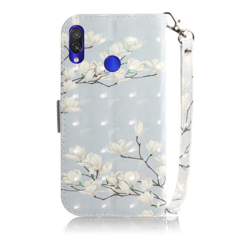 Cover voor Xiaomi Redmi Note 7 Met Ketting Bloeiende Takken