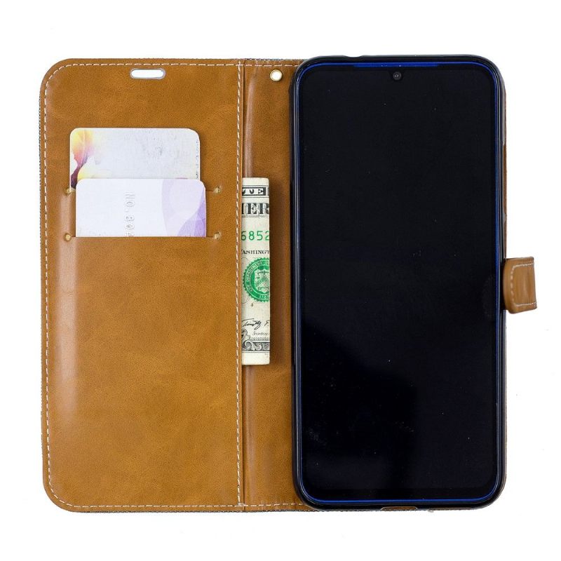 Flip Case voor Xiaomi Redmi Note 7 Stoffen Hoes Voor Kaarthouder