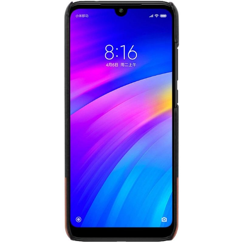 Hoesje voor Xiaomi Redmi Note 7 Imak Bicolor Imitatieleer - Zwart Bruin