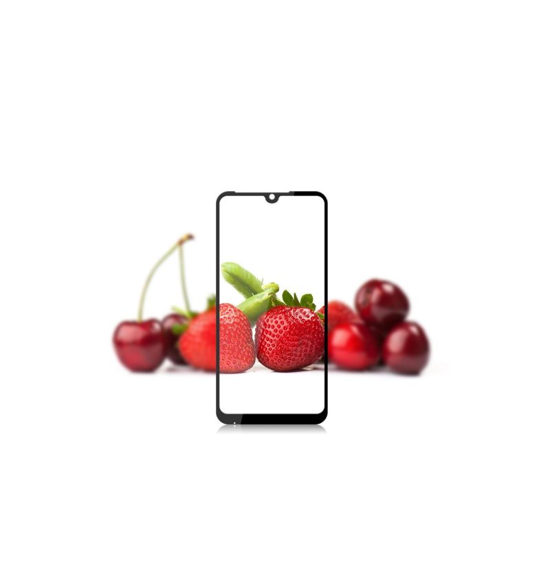 Xiaomi Redmi Note 7 - Schermbeschermer Van Gehard Glas Op Ware Grootte - Zwart