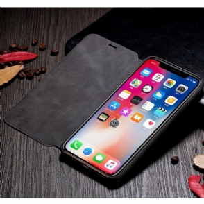 Folio-hoesje voor iPhone 11 Pro Max X-level Stijl Leer