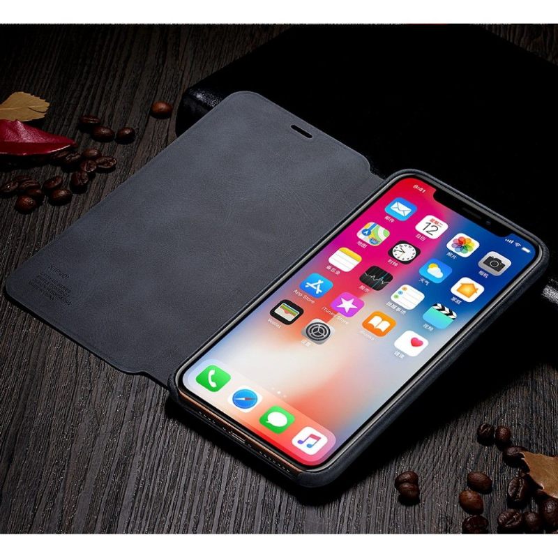 Folio-hoesje voor iPhone 11 Pro Max X-level Stijl Leer