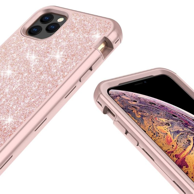 Hoesje voor iPhone 11 Pro Max Anti-fall Glitter Schokbestendige Hybrid