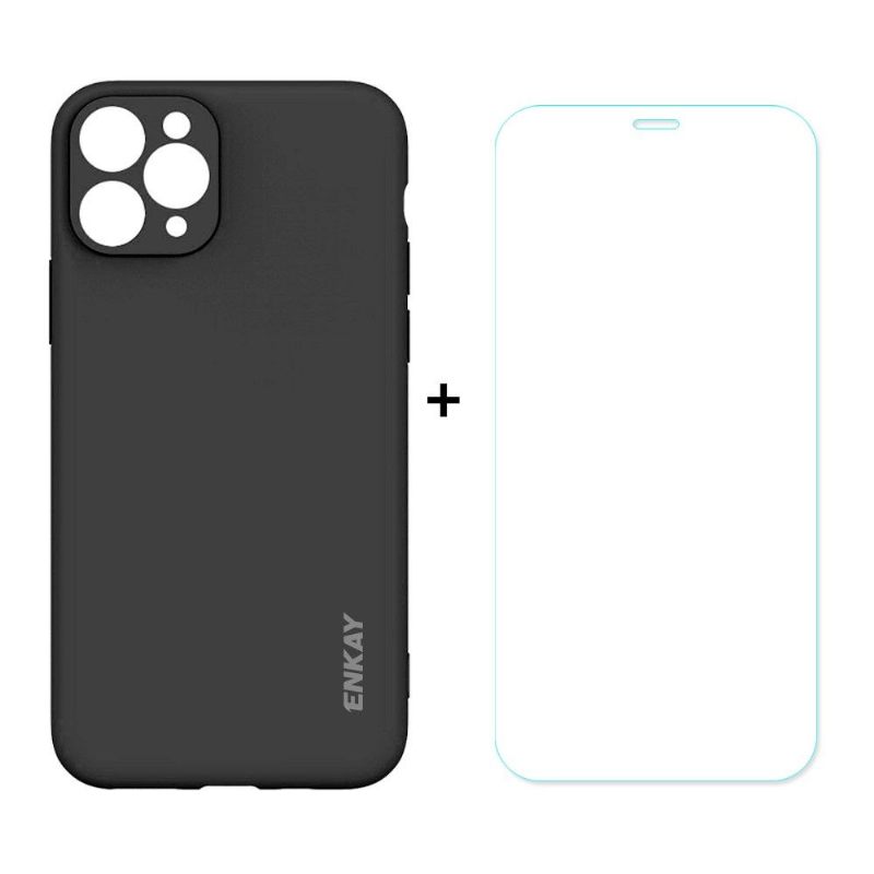 Hoesje voor iPhone 11 Pro Max + Beschermfolie Van Gehard Glas