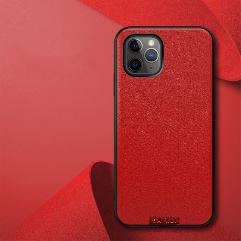 Hoesje voor iPhone 11 Pro Max Kleur Stijl Leer Effect