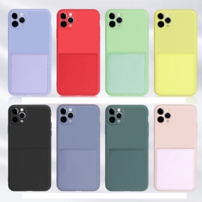 Hoesje voor iPhone 11 Pro Max Mia Siliconen Kaarthouder