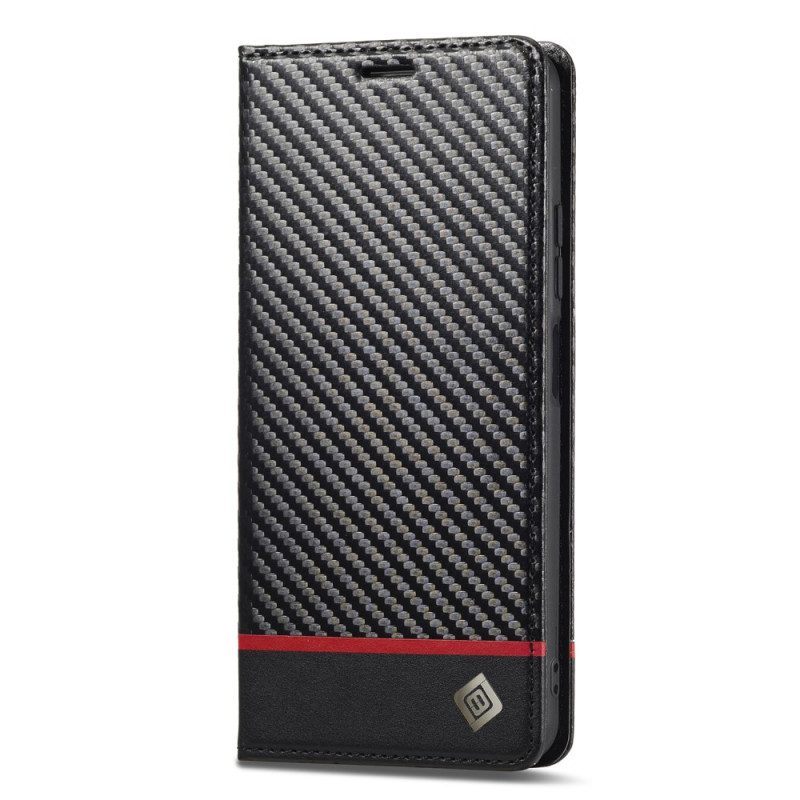 Bescherming Hoesje voor Xiaomi Redmi Note 12 5G Folio-hoesje Koolstofvezel Lc.imeeke