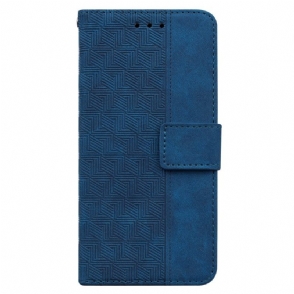 Flip Case voor Xiaomi Redmi Note 12 5G Met Ketting Patroon Met Bandjes