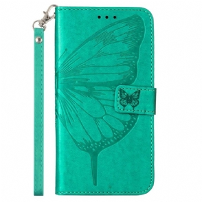 Folio-hoesje voor Xiaomi Redmi Note 12 5G Bloemen Vlinder