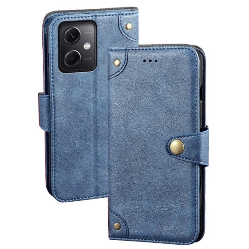 Folio-hoesje voor Xiaomi Redmi Note 12 5G Magnetische Knop