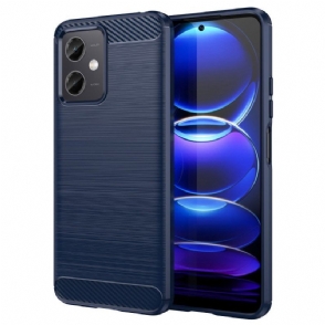 Hoesje voor Xiaomi Redmi Note 12 5G Geborstelde Koolstofvezel