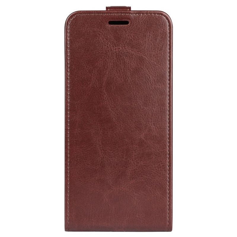 Leren Hoesje voor Xiaomi Redmi Note 12 5G Folio-hoesje Verticale Klep