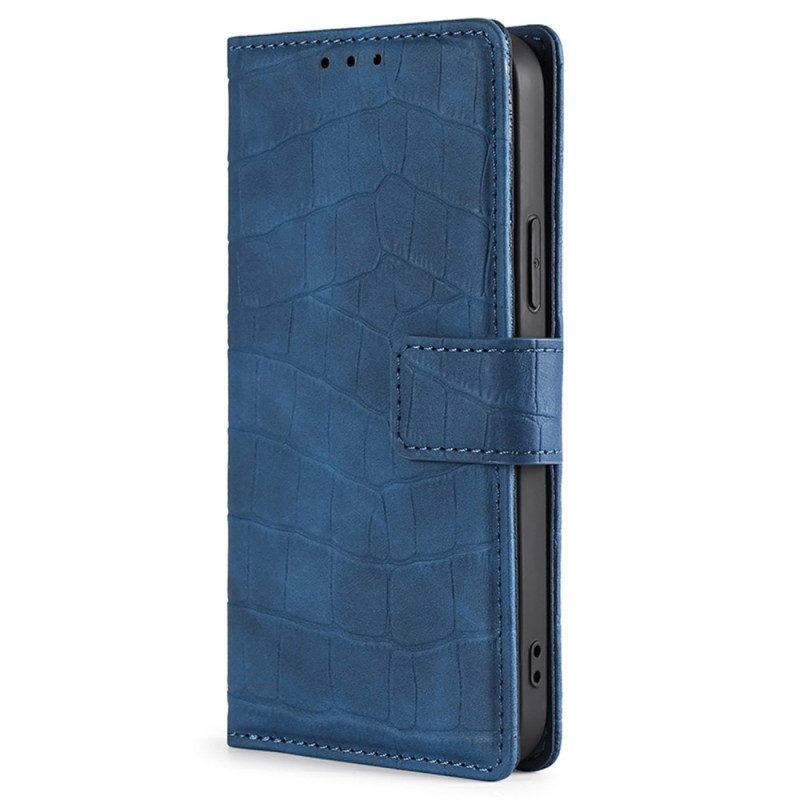 Leren Hoesje voor Xiaomi Redmi Note 12 5G Krokodil