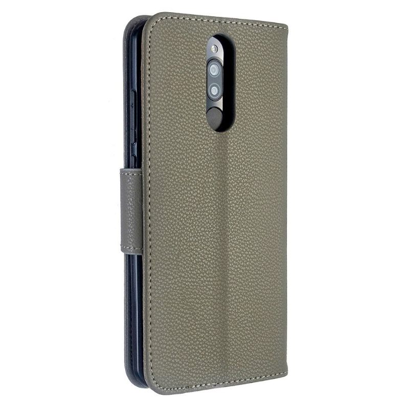 Cover voor Xiaomi Redmi Note 8 Folio-hoesje Folio Met Generfd Leereffect