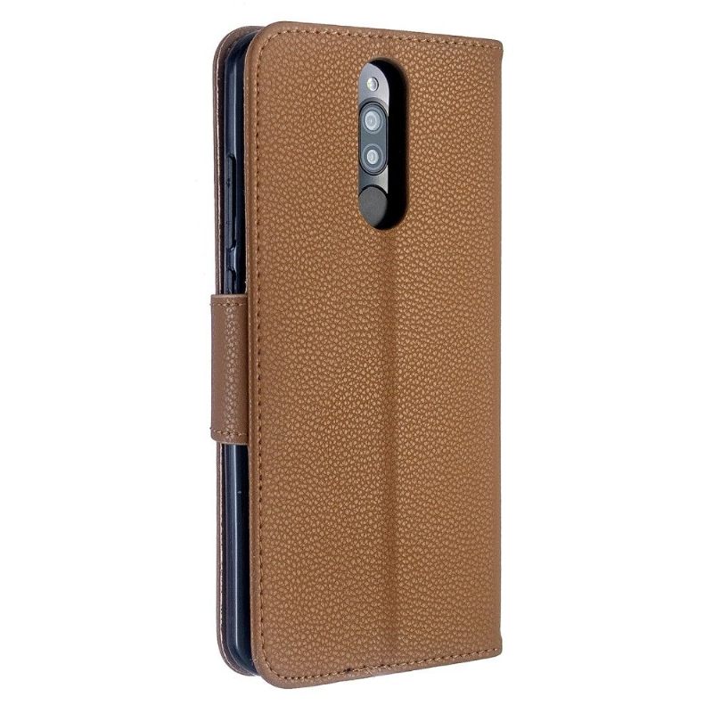 Cover voor Xiaomi Redmi Note 8 Folio-hoesje Folio Met Generfd Leereffect