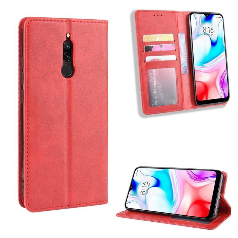 Cover voor Xiaomi Redmi Note 8 Leer In Cirénius-stijl