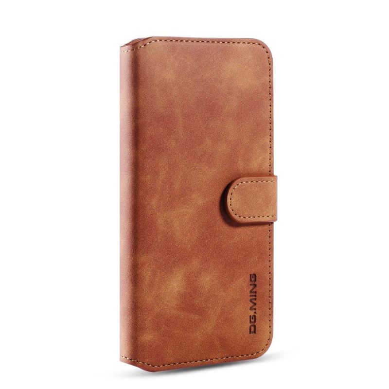 Flip Case voor Xiaomi Redmi Note 8 Dg Ming Retro Stijl Leer