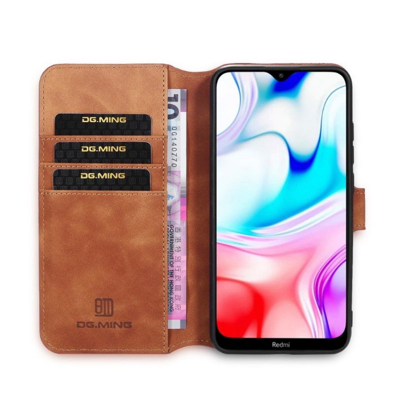 Flip Case voor Xiaomi Redmi Note 8 Dg Ming Retro Stijl Leer