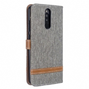 Flip Case voor Xiaomi Redmi Note 8 Stoffen Hoes Voor Kaarthouder