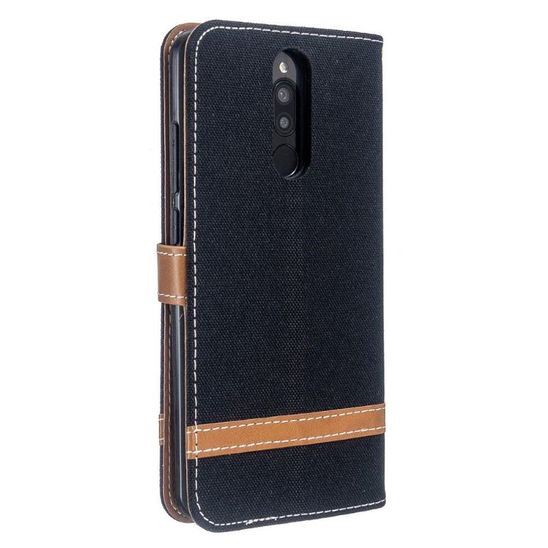 Flip Case voor Xiaomi Redmi Note 8 Stoffen Hoes Voor Kaarthouder