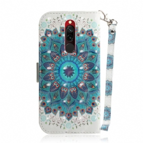 Folio-hoesje voor Xiaomi Redmi Note 8 Kleurrijke Mandala