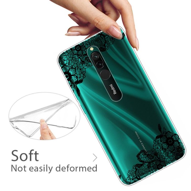 Telefoonhoesje voor Xiaomi Redmi Note 8 Bloemenkant